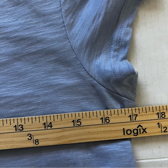 Pact Organic Cotton Slub Weekend Dress Blue Small NWOT Drawstring Mini - Picture 13 of 16